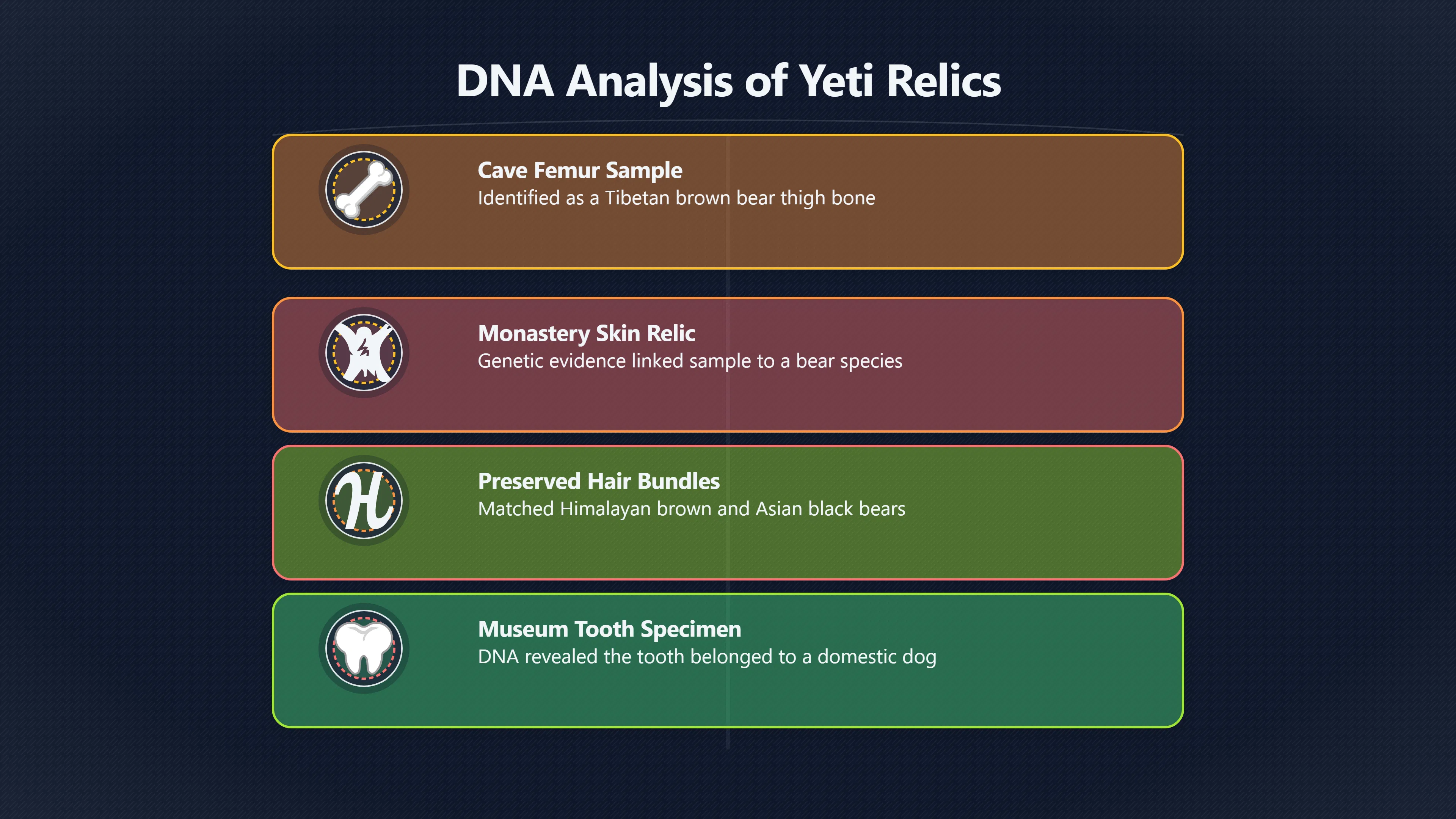 Overview image for How real bones became Yeti relics