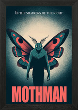 Listing image for Mothman Poster Framed Wall Art Poster Canvas Print Picture