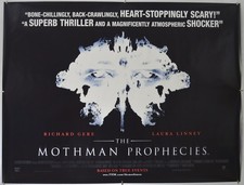 Listing image for THE MOTHMAN PROPHECIES (2002) Original Quad Poster - Richard Gere, Laura Linney