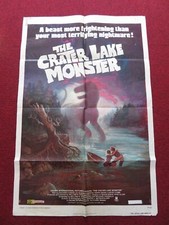 Listing image for THE CRATER LAKE MONSTER FOLDED US ONE SHEET POSTER RICHARD CARDELLA 1977