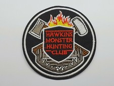 Listing image for Stranger Things Hawkins Monster Hunting Club iron on or sew on Patch TV Show