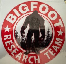 Listing image for CRYPTID SASQUATCH DECAL, LAPTOP, INSTRUMENT CASE DECAL 14 x 14cm