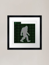 Listing image for Bigfoot online Framed Art Print Framed Wall Art Poster Canvas Print Picture