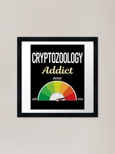Listing image for Addict Cryptozoology Cryptid Crypti Framed Wall Art Poster Canvas Print Picture