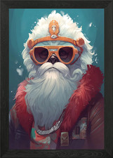 Listing image for Yeti Enchanted garden Framed Wall Art Poster Canvas Print Picture