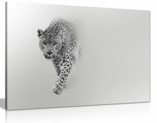 Listing image for Leopard Wildlife Canvas Wall Art Picture Print