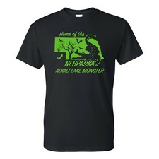 Listing image for Nebraska Alkali Lake Monster - Cryptid Hunting Horror T-Shirt - Black