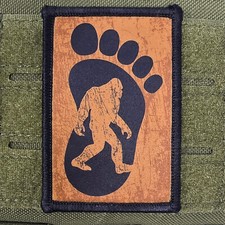 Listing image for Bigfoot Sasquatch Patch 2x3 Moral Tactical Military Army USA Flag Hook & Loop