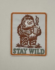 Listing image for Stay Wild, Embroidered Patch, Sasquatch, Camping, big foot