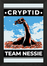 Listing image for Cryptid Team Nessie Framed Wall Art Poster Canvas Print Picture
