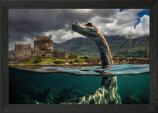 Listing image for Nessie at Eilean Donan Framed Wall Art Poster Canvas Print Picture